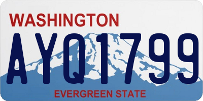 WA license plate AYQ1799