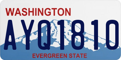 WA license plate AYQ1810
