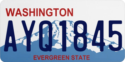 WA license plate AYQ1845