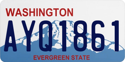 WA license plate AYQ1861