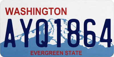 WA license plate AYQ1864