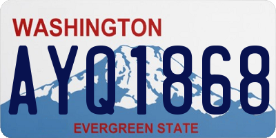 WA license plate AYQ1868