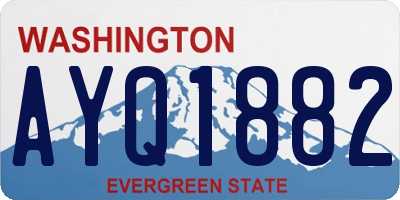 WA license plate AYQ1882