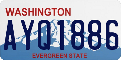 WA license plate AYQ1886