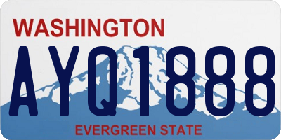 WA license plate AYQ1888