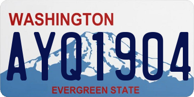 WA license plate AYQ1904