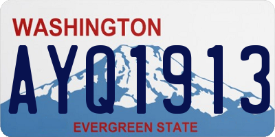 WA license plate AYQ1913