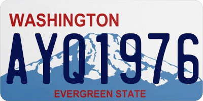 WA license plate AYQ1976