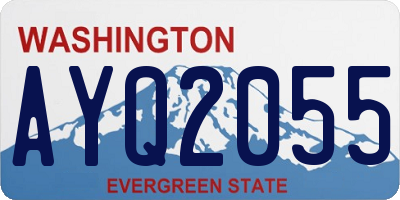 WA license plate AYQ2055