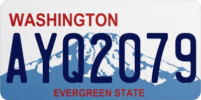 WA license plate AYQ2079