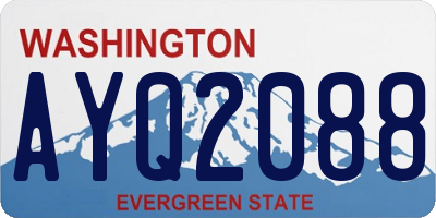 WA license plate AYQ2088