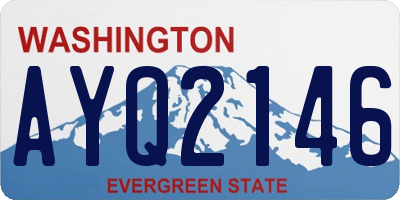 WA license plate AYQ2146