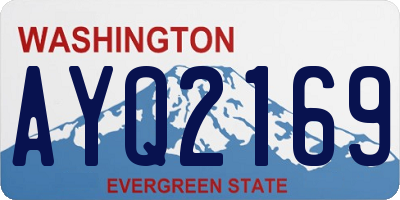 WA license plate AYQ2169