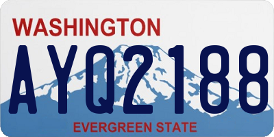 WA license plate AYQ2188