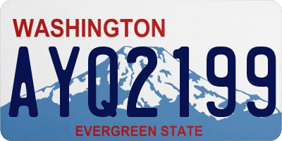 WA license plate AYQ2199