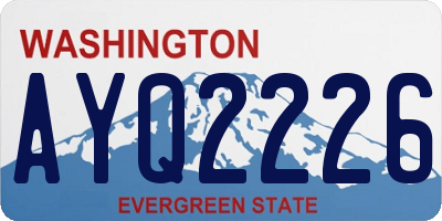 WA license plate AYQ2226