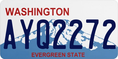 WA license plate AYQ2272
