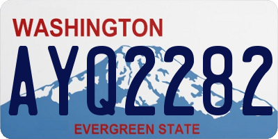WA license plate AYQ2282