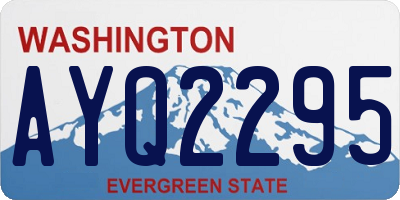 WA license plate AYQ2295