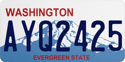 WA license plate AYQ2425