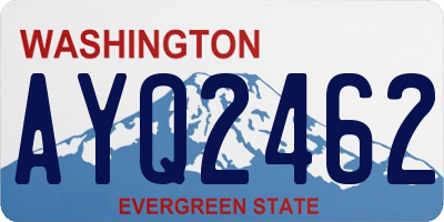 WA license plate AYQ2462