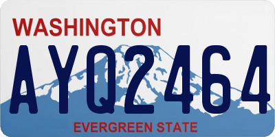 WA license plate AYQ2464