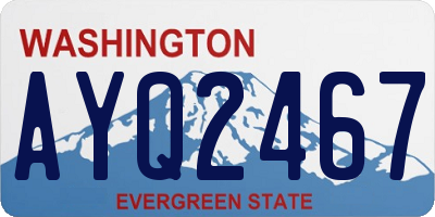 WA license plate AYQ2467