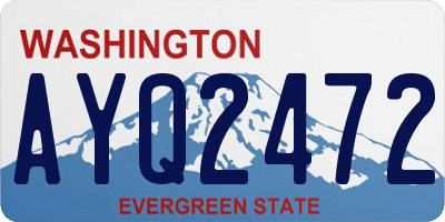 WA license plate AYQ2472