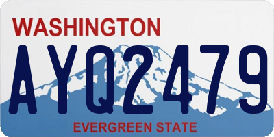 WA license plate AYQ2479