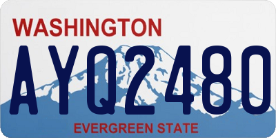 WA license plate AYQ2480
