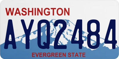 WA license plate AYQ2484