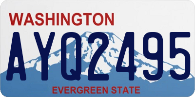 WA license plate AYQ2495