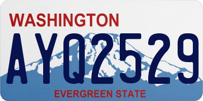 WA license plate AYQ2529