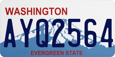 WA license plate AYQ2564