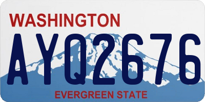 WA license plate AYQ2676