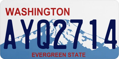 WA license plate AYQ2714