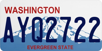 WA license plate AYQ2722