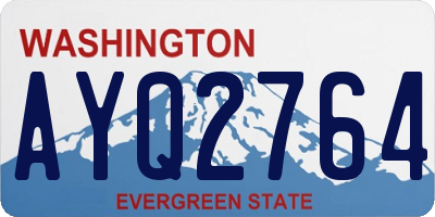 WA license plate AYQ2764