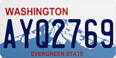 WA license plate AYQ2769
