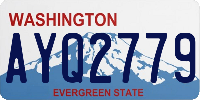 WA license plate AYQ2779