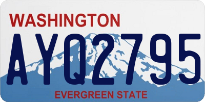 WA license plate AYQ2795