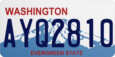 WA license plate AYQ2810