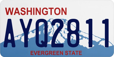 WA license plate AYQ2811