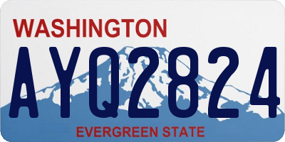 WA license plate AYQ2824