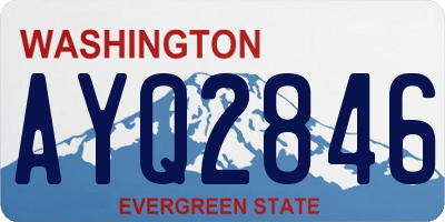 WA license plate AYQ2846