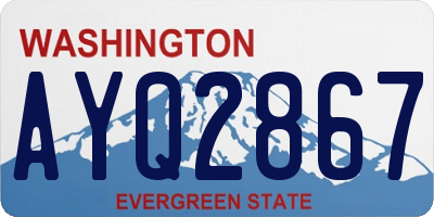 WA license plate AYQ2867