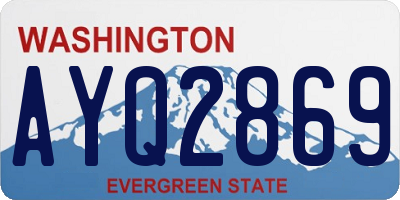 WA license plate AYQ2869