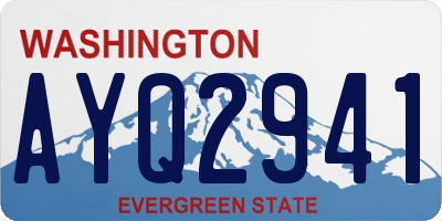 WA license plate AYQ2941