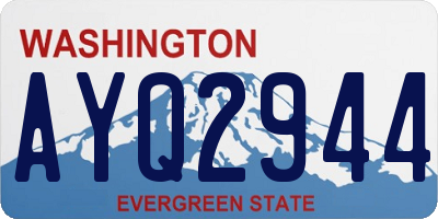 WA license plate AYQ2944