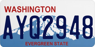 WA license plate AYQ2948
